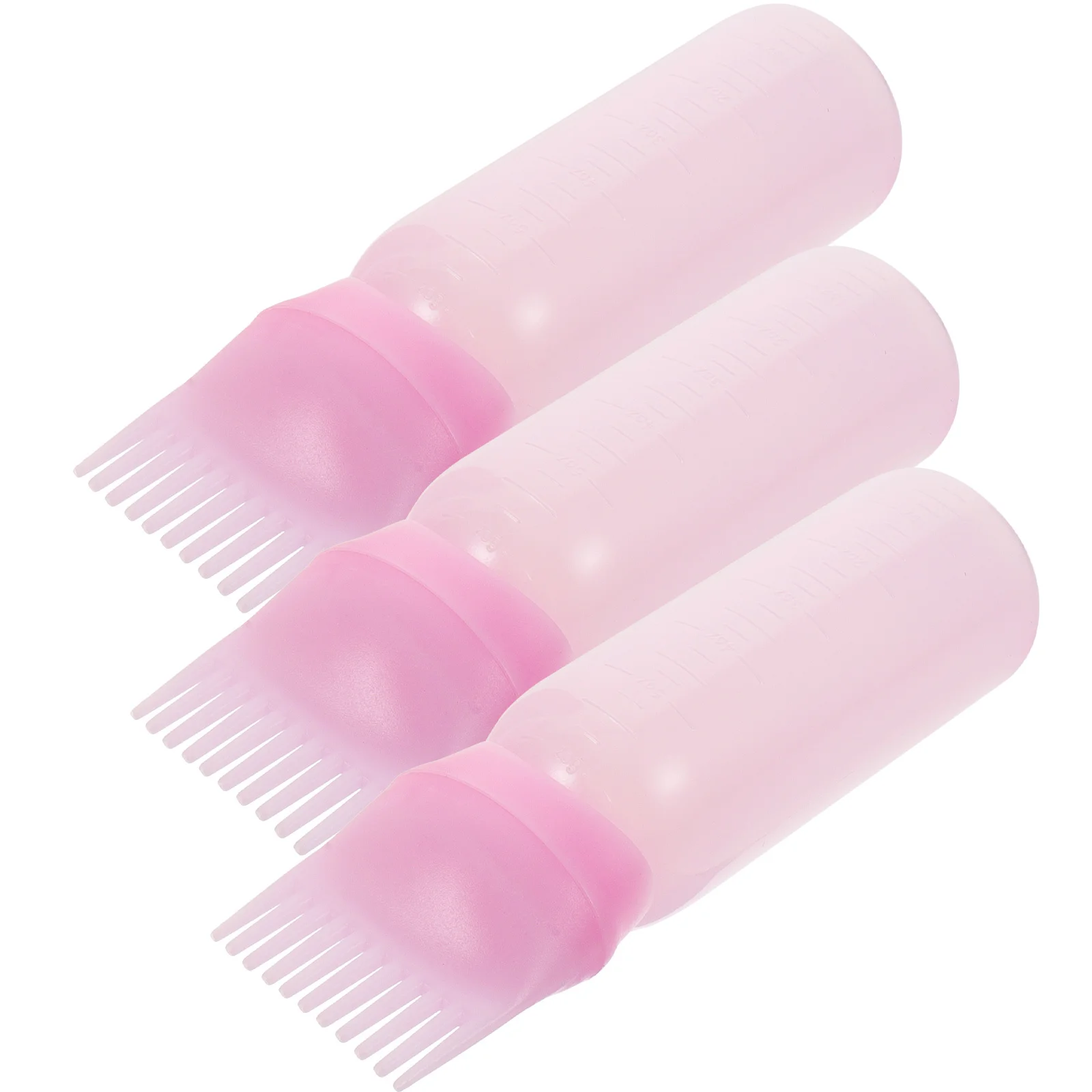 3Pcs Root Comb Bottle Hair Dye Applicator Easy Squeeze Even Distribution Home Coloring Practical Durable Root Bottle - Image 6