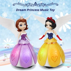 Dream Dancing Princess Girls Toys Frozen Aisha Infrared Induction Girl Light Music Intelligence Toy Birthday Girl Toy Gift