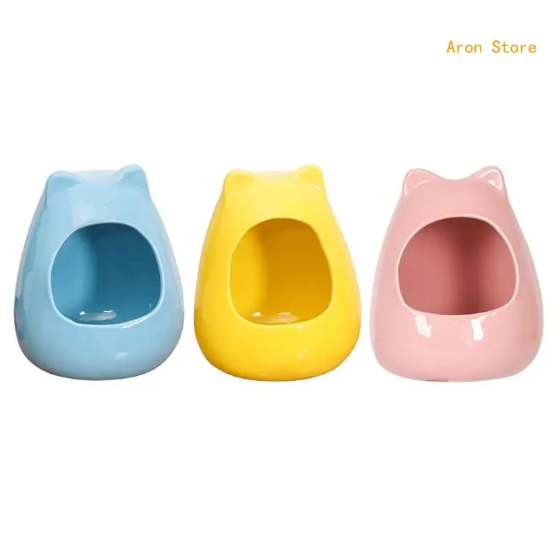 

Small Pet-Habitat Ceramic House Hamster Summer Cooling House Indoor Cooling Nest H3CF