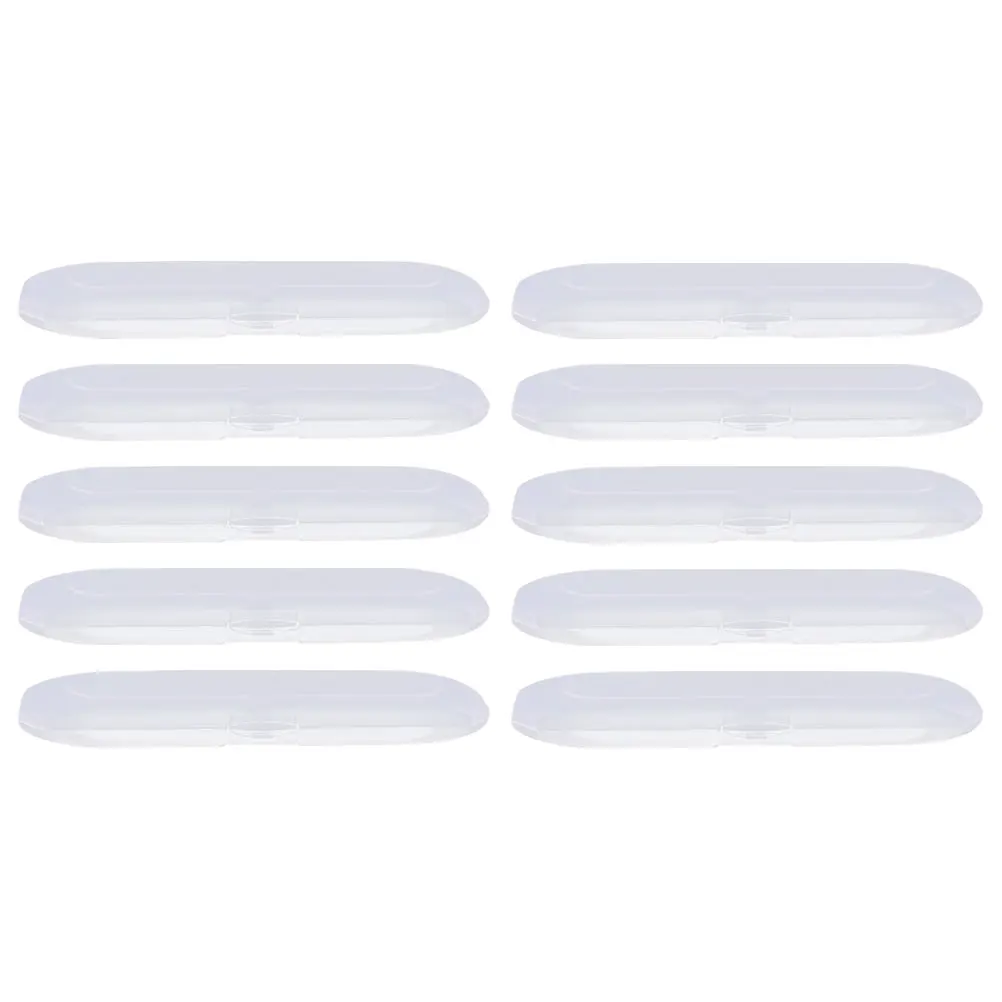 

10 Pcs Pen Display Box Pencil Case Plastic Container Cases Clear Aldult Boxes Pp Transparent Student
