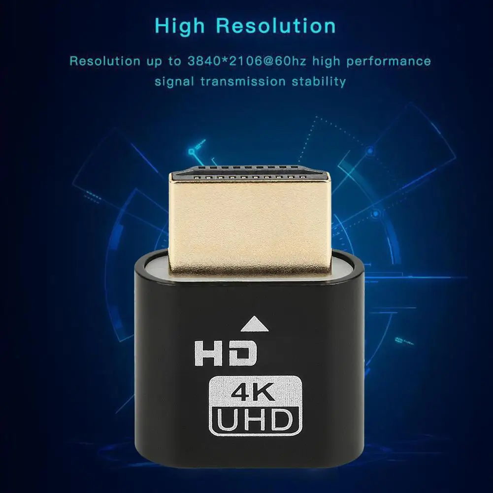 1 Pcs 4K Displayport Dummy Plug Virtual Display Adapter Emulator Card Headless Graphics Display Video Emulator Cheater Ghos A1N6