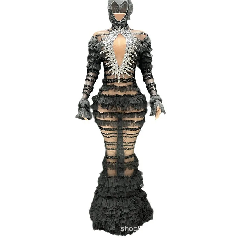 

Хэллоуин, темная ночь, ветер, потому что одежда, осенняя шея, подвеска, напольная юбка-пачка, ежегодное собрание компании, модная одежда для выступлений