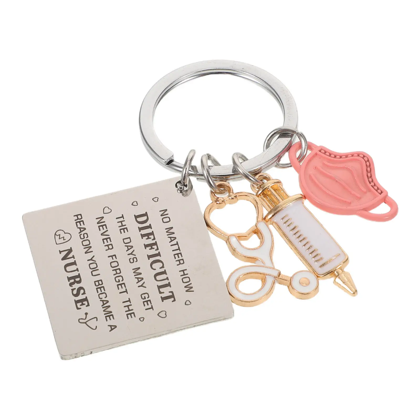 Appreciation Keychain For Car Key Keychain Nurse Graduation Stethoscope Charm Nursing Present Birthday Assistant