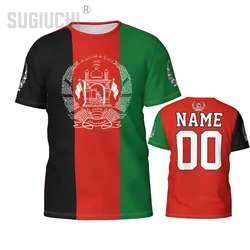 Custom Name Number Afghanistan Flag Emblem 3D T-shirts Clothes For Men Women Tees jersey Soccer Football Fans Gift T shirt