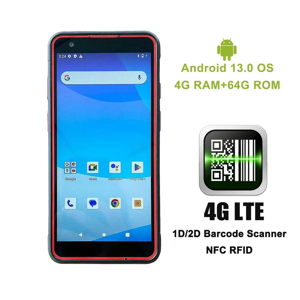 

CHWEIDA Rugged Android PDA 6-Inch 2.3GHz MTK6765 CPU 4G+64G 2D Barcode Scanner Data Collector P68 Waterproof Handheld Terminal