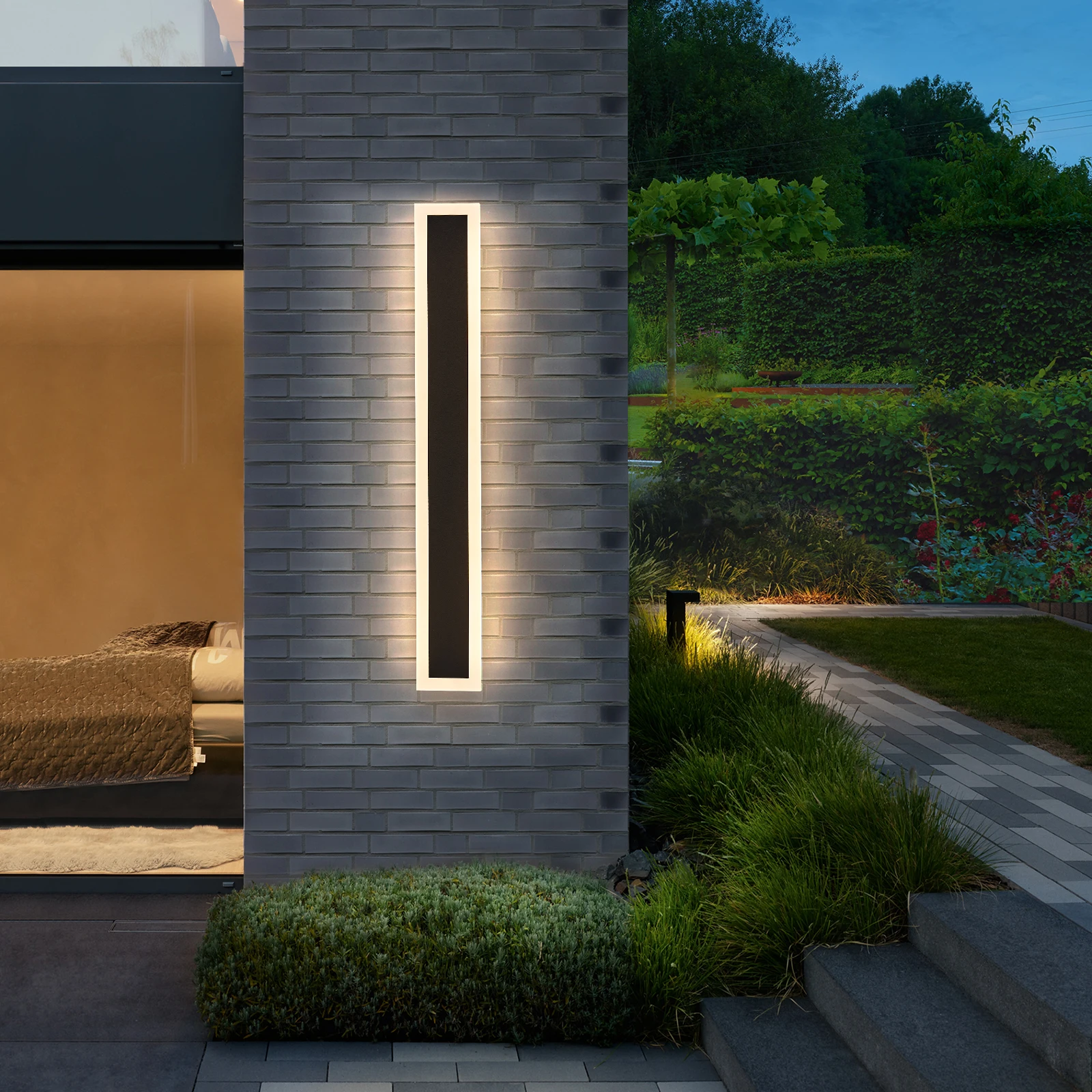 

18w Outdoor Wall Lamp LED Modern Wall Lamp White Acrylic Suitable for Porch, Terrace, Living Room, Bedroom