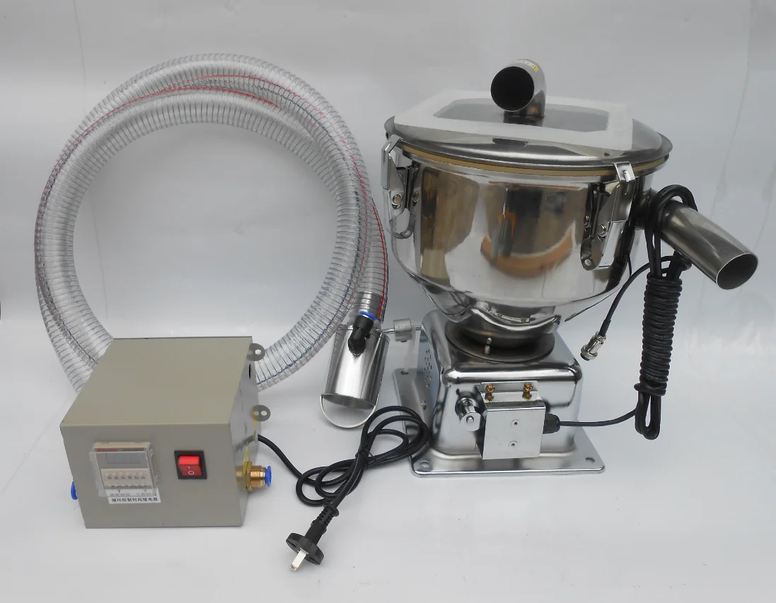 pneumatic feeder, suction machine, particle conveyor, air amplifier, pneumatic, timing
