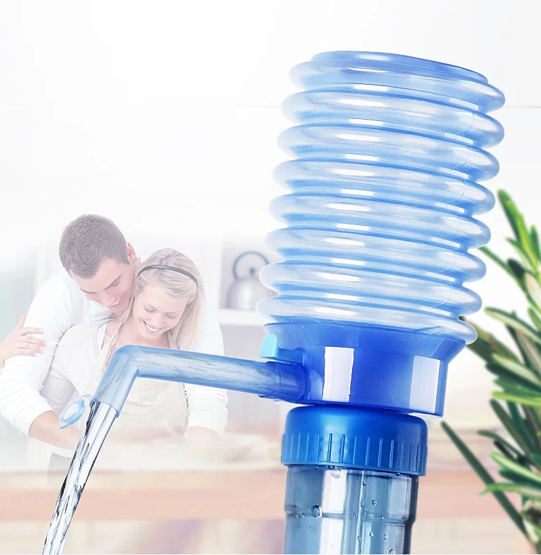 

Food Grade Water Bottles Pump Manual Hand Pressure Drinking Fountain Pressure Pump Water Press Pump with An Extra Short Tube