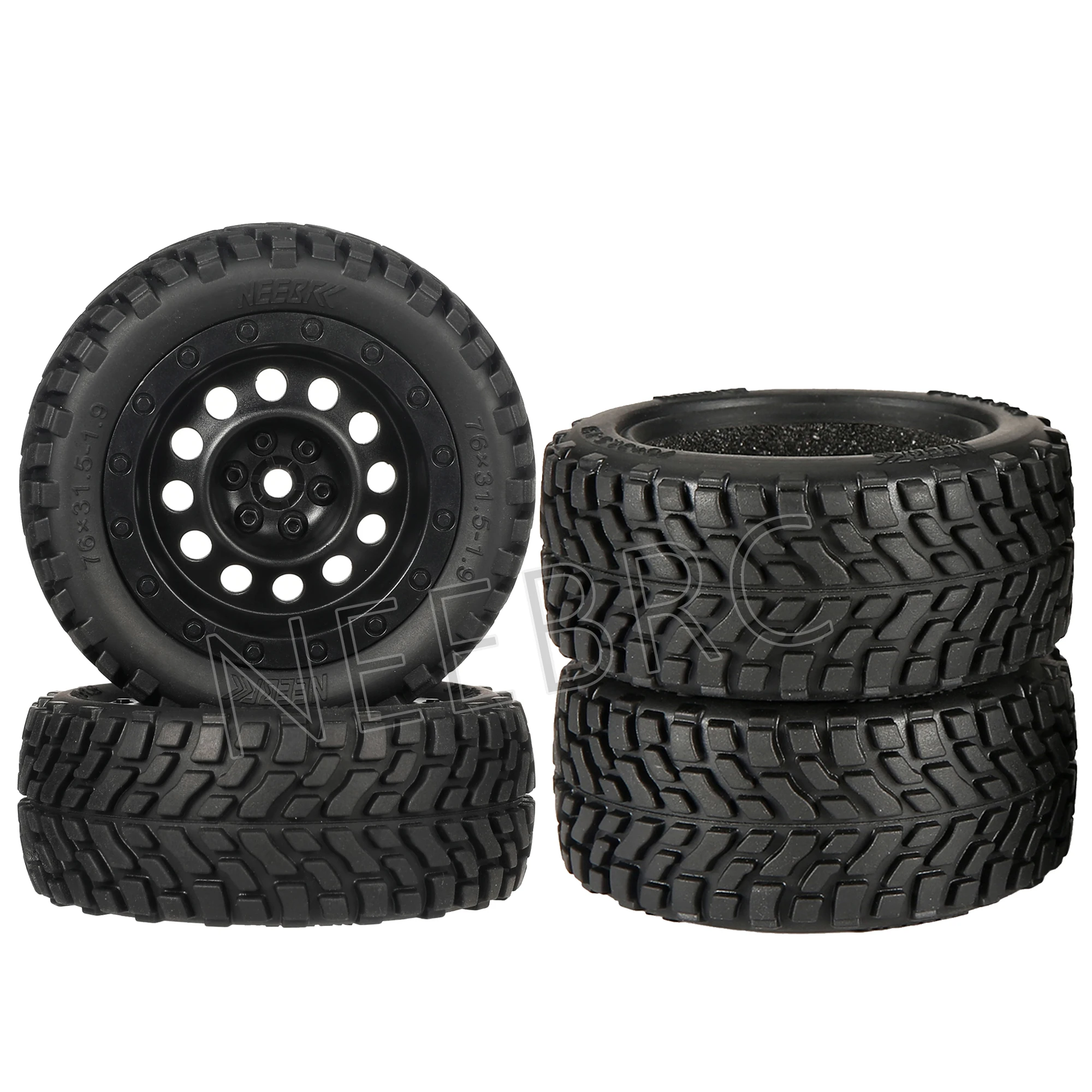 4 szt. 75 mm koła Off Road Buggy Opony Koło do Wltoys 144001 124018 124019   MN99S MN90 MN86 HSP HPI 1:10 1:14 1:16 Samochód