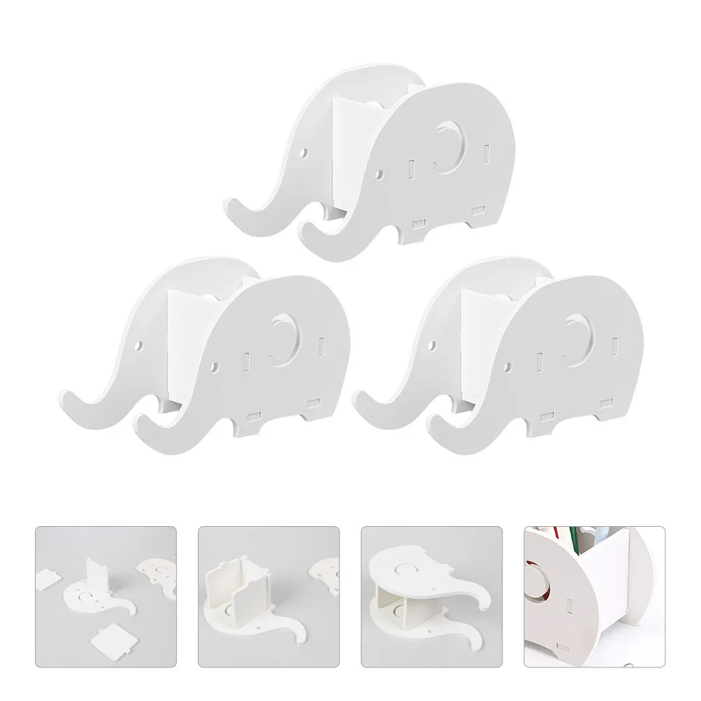 3 قطعة حامل القلم الرصاص حامل الهاتف الجدول الزينة منظم عملي تخزين متعدد الوظائف #3