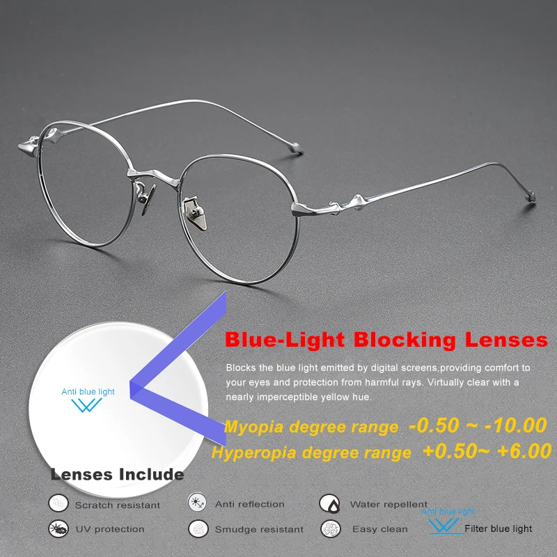 

New Design Transition Lenses Titanium Glasses Women Men Myopic Hyperopia Eyewear Prescription Optical Clear Reading Eyewear