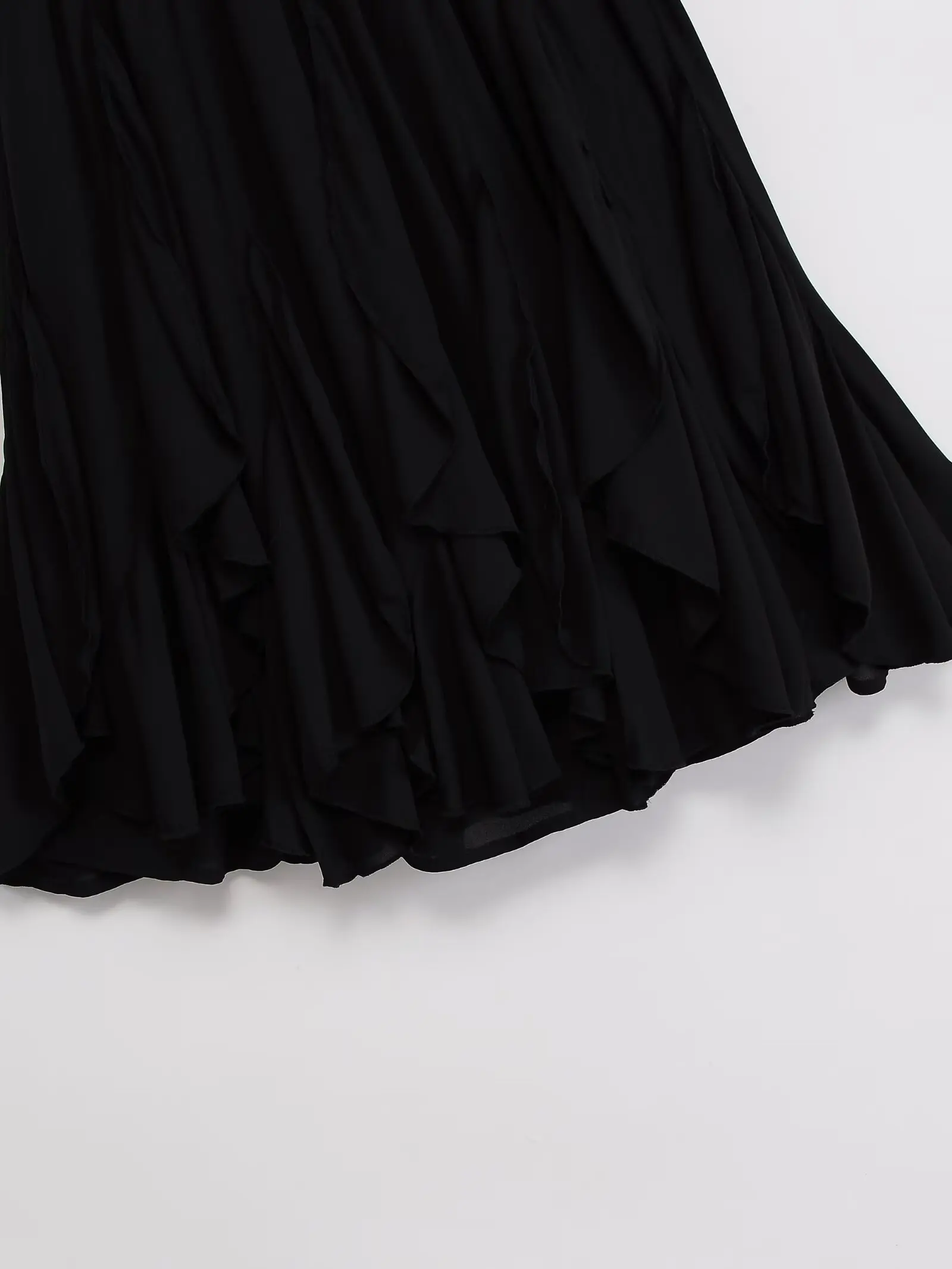2026 Chic Women's Casual High Quality Knee-length Pink Layered Skirts Ladies Elegant A-line Tierred Ruffles Elastic Midi Skirt