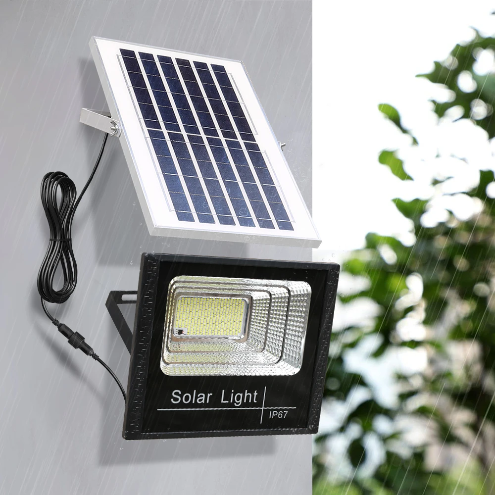 LED Solar Lights 500W 300W 200W Waterproof Outdoor Garden Lighting External Solar Lamp Wall Sunlight Stree Landscape Flood Light