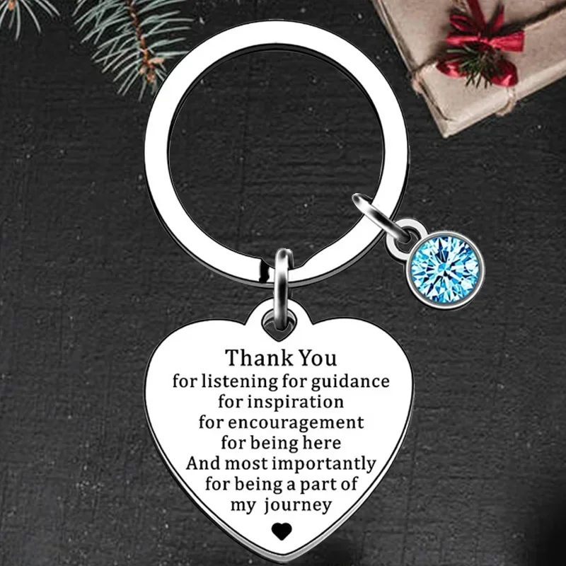 Cute Employee Appreciation Gifts Keychain Thank You Coworker Gift Key chain Keyring Holder Boss Teacher Appreciation Gift