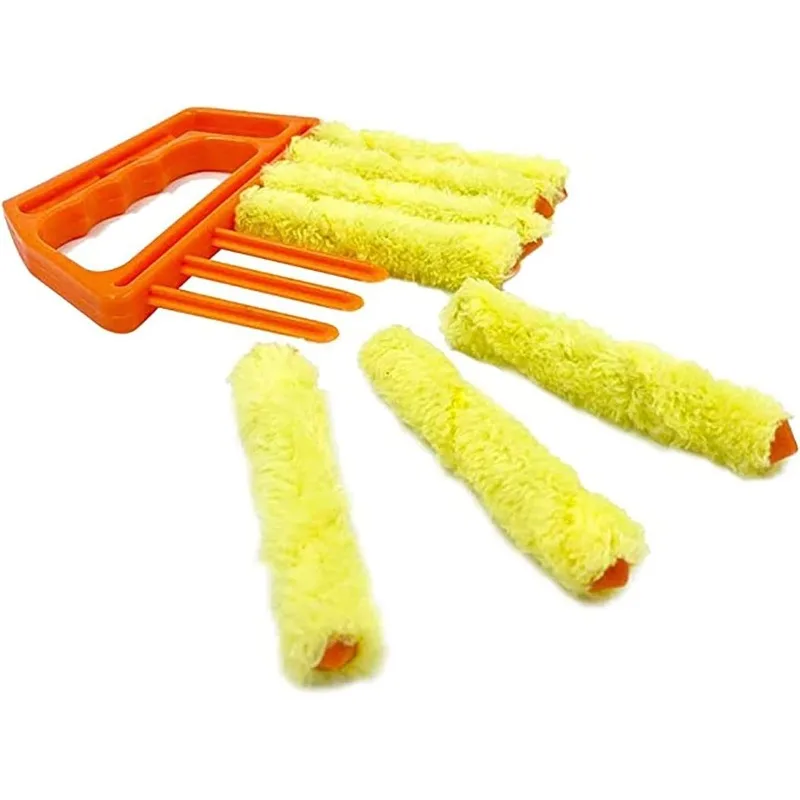 1 PCS Seven Tooth Louver Mini Handheld Cleaning Brush - Suitable for Sunshades, Wall Panels, Air Conditioners, Cars, And Fans