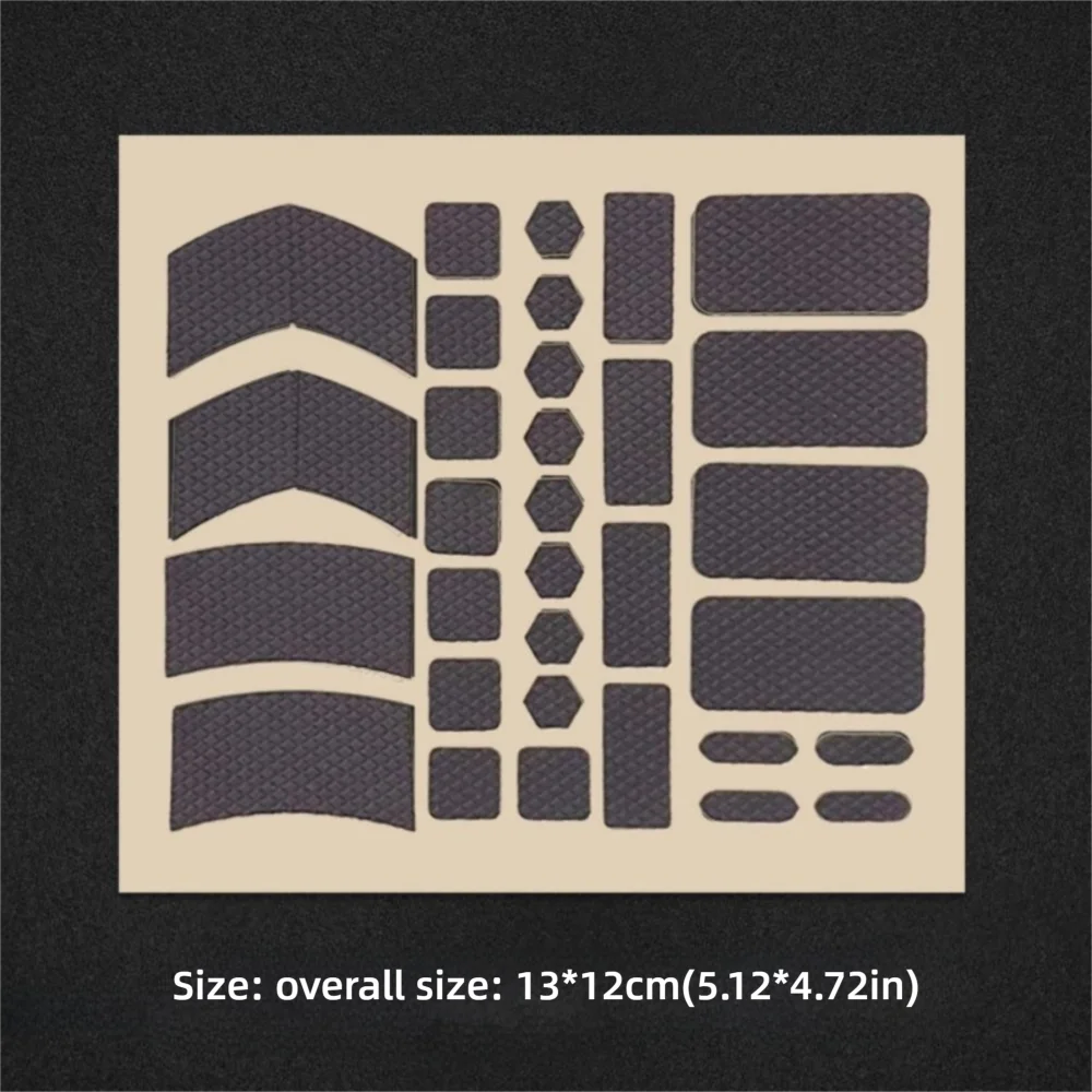 Multicolor Mouse Sweat Absorbing Sticker Mixed Shape DIY Mouse Non Slip Sticker PU Wear Resistant Mouse Sticker Universal