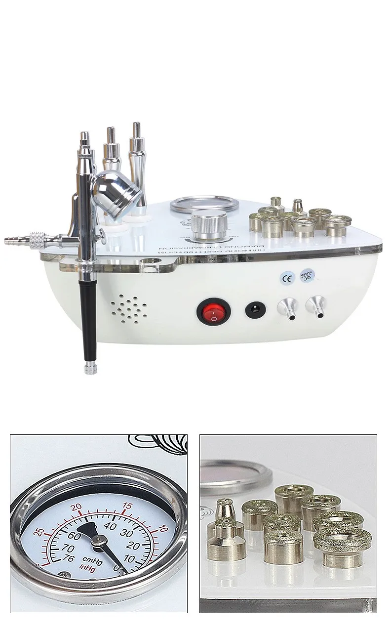 にきび吸引クリーニング顔の皮膚グラインダースプレー若返り美容器具美容サロンダイヤモンドマイクロ彫刻肌