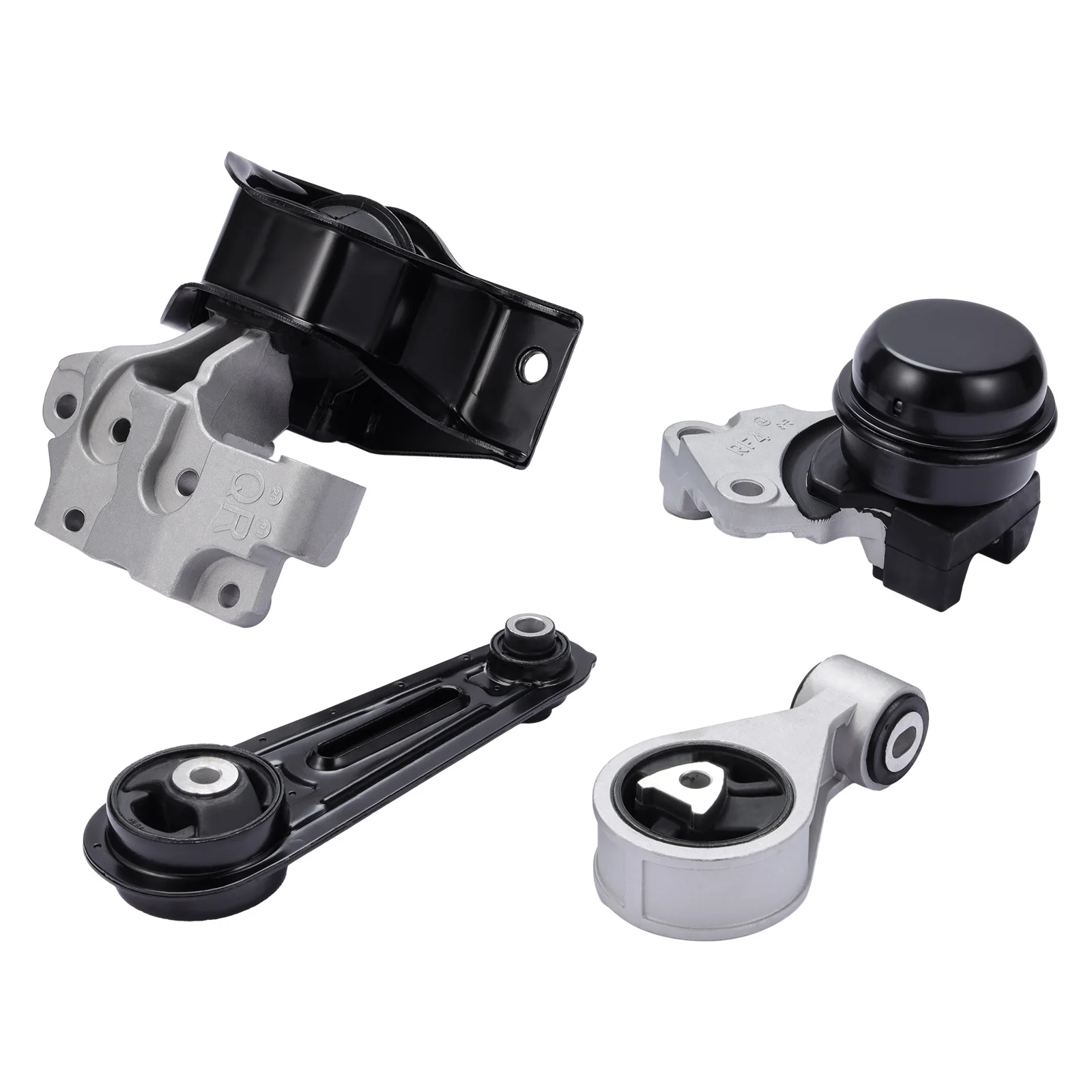 4pc Engine Motor Mount Kit Set for 2008 2009 2010 2011 2012 2013 Nissan Rogue FWD - Auto Transmission