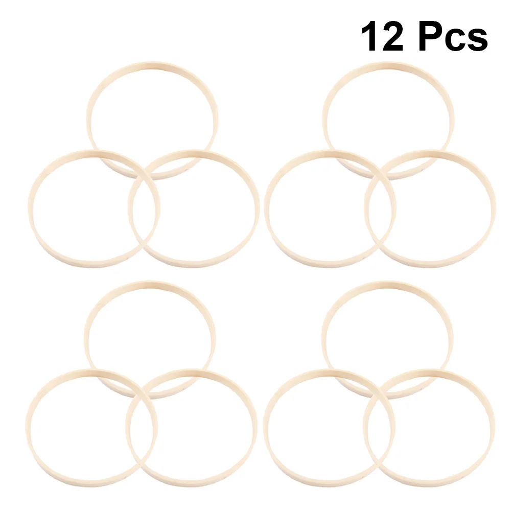 

Wooden Dream Catcher Ring Bamboo Hoop DIY Craft Kit Circle Wreath Floral Macrame Pattern Home Decor Accessory Unique Gift Idea