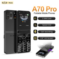 SERVO 3G Flip Mobile Phone WCDMA Speed Dial Call Recording Flashlight FM Radio Vibration 2 SIM Standby Button Foldable Cellphone