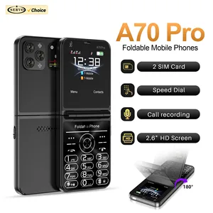 Téléphone mobile à clapet SERVO 3G Composition rapide WCDMA Enregistrement d’appels Lampe de poche Radio FM Vibration 2 SIM Bouton de veille Téléphone portable pliable 8 meilleurs téléphones à clapet en vente - No 7