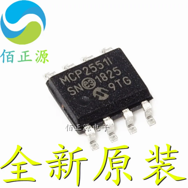 10 piezas ORIGINAL nuevo chip transceptor MCP2551-I/SN SMD SOIC-8 CAN