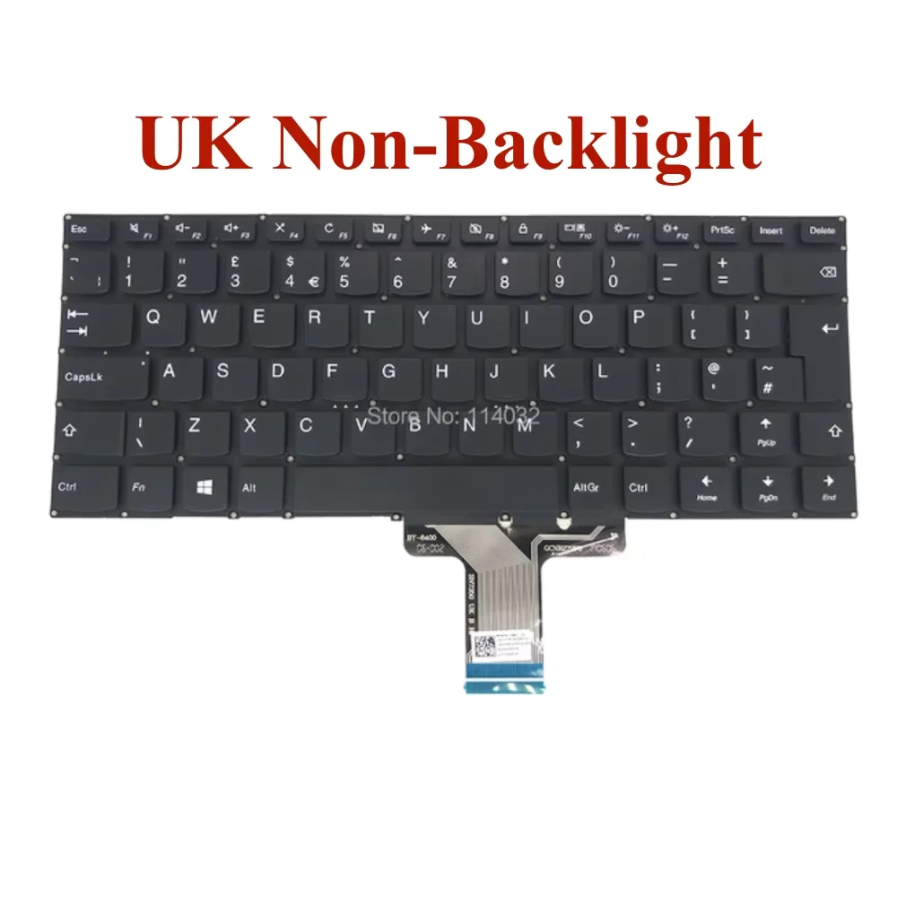 UK US English RU Russian Laptop Keyboard Backlight For Lenovo Ideapad 310S-14 310S-14ISK Yoga 510-14IKB 510S-14ISK SN20N0459116