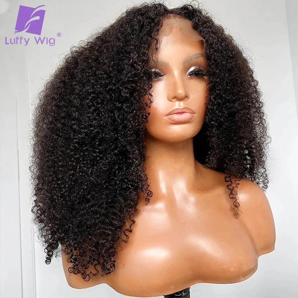 Peluca con malla Frontal rizada 13x6, cabello humano de 200 de densidad, sin pegamento, húmedo y ondulado, pelucas frontales de encaje de oreja a oreja prearrancadas con bebé