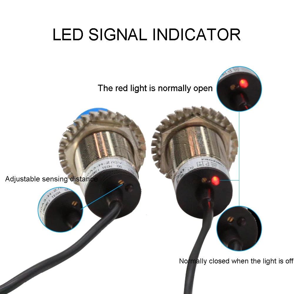 AUCHTEL M30 Capacitive Proximity Sensor Accurate 10mm 20mm Level Sensing NPN Switches Line length 2m