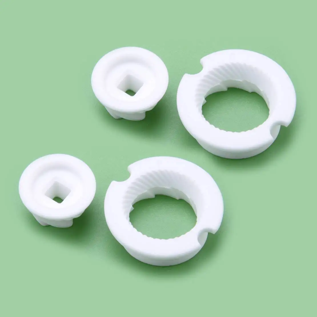 2 Sets White Manual Ceramic Grinder Core Replacement Fit For Salt Pepper Spices Milling Grinding