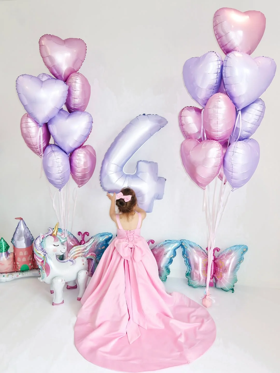 Pink Satin Flower Girl Dress for Wedding Sleeveless with Bow Floor Lenght Kids Infant Baptism Gowns First Communion Gowns Custom