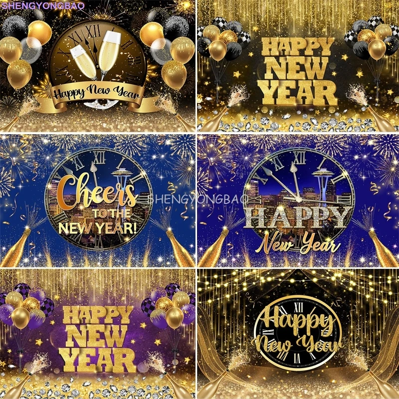 

Festive Christmas Room Fireplace Photography Backdrops Winter New Year Holidays Party Xmas Tree Window Photo Background BR-05