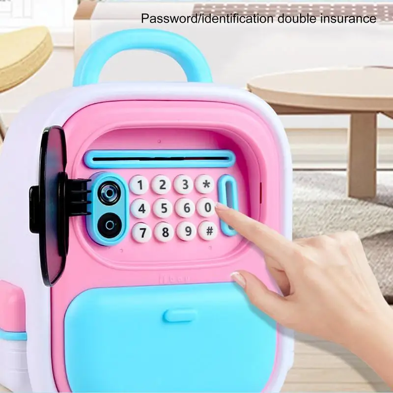 Riconoscimento facciale intelligenza contanti salvadanaio salvadanaio bancomat per bambini monete digitali risparmio di contanti deposito sicuro giocattoli regalo per bambini