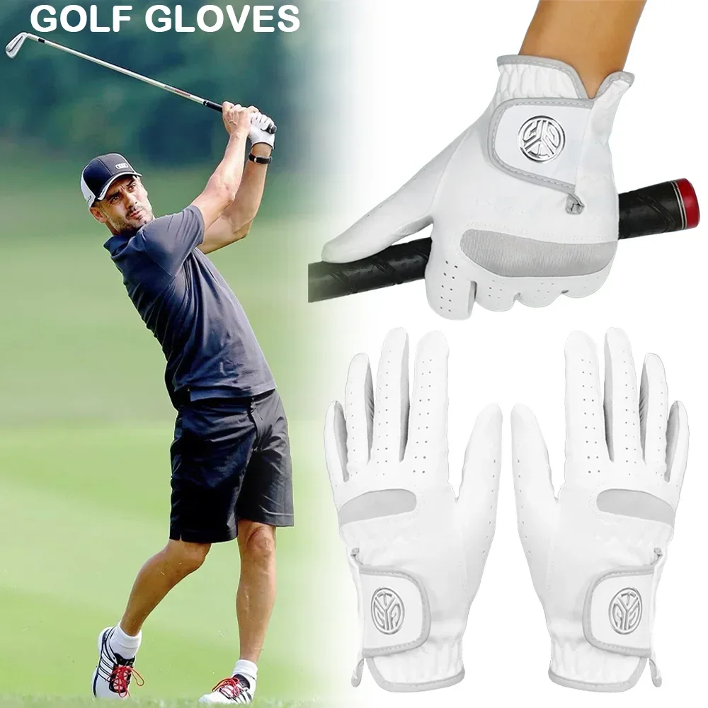 1Pc Ultra-fiber Cloth Golf Glove Breathable Wear-resistant Women Golf Gloves Single Men Outdoor Sports Riding Left Right Hand