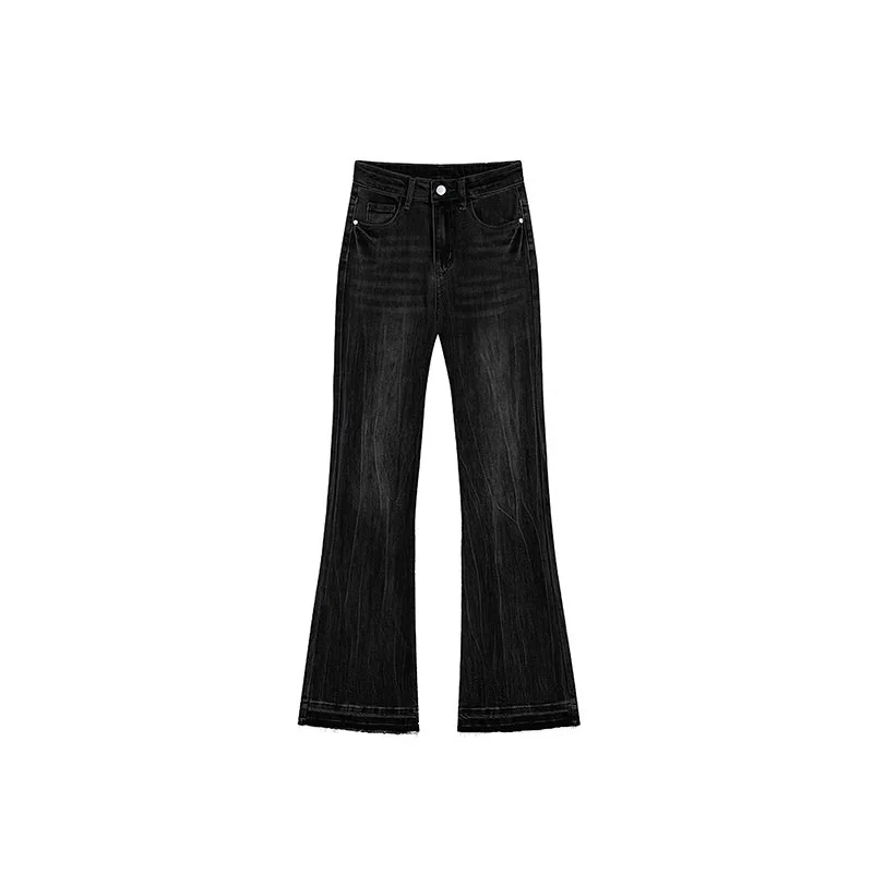 Jeans Stretch Women'S Trousers Western Cowgirl American Style Retro Vintage Female Denim Fashion Comfortable Tassels Fringe