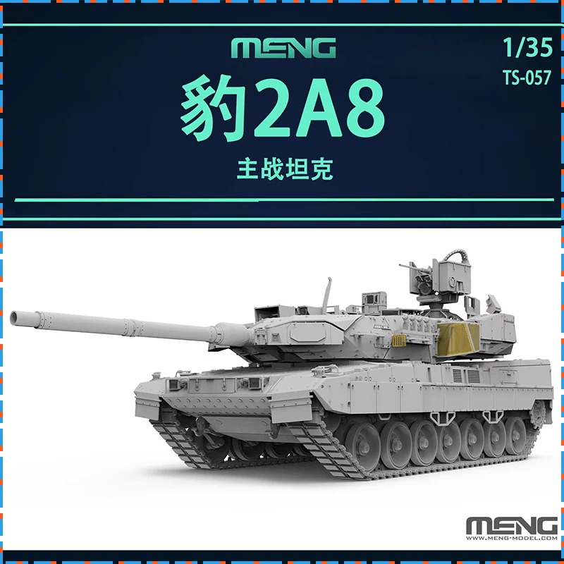 

MENG German Main Battle Tank 1/35 Leopard 2 A8 Assemble Figure Model TS-057 Uncolored Collectible Custom Plastic Boy Toy Gift