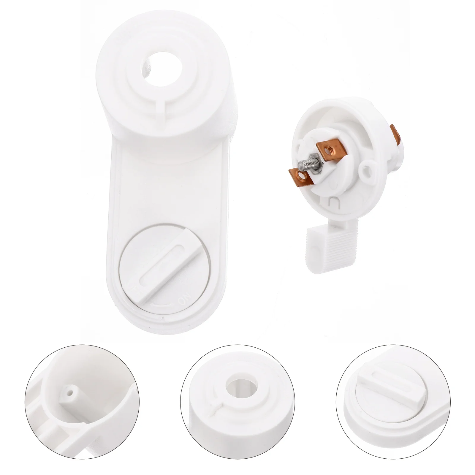 

2 Wire Japanese Track Head Adapter Plastic Light Connector Rail Joiner Guide PC