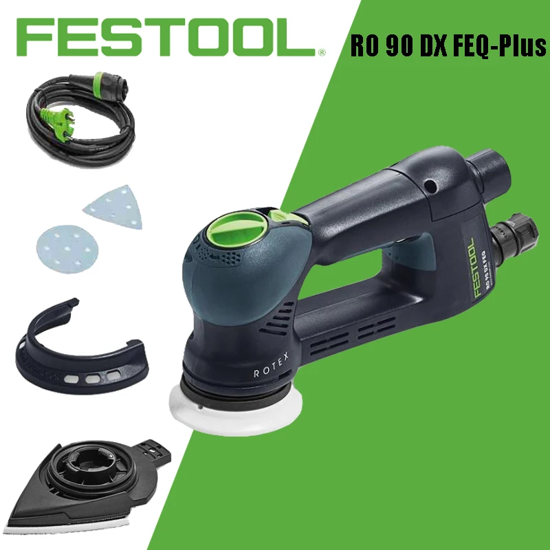 FESTOOL RO 90 DX FEQ-Plus ROTEX Geared Eccentric Sander 220V Carpenter Polishing Sander Power Tools