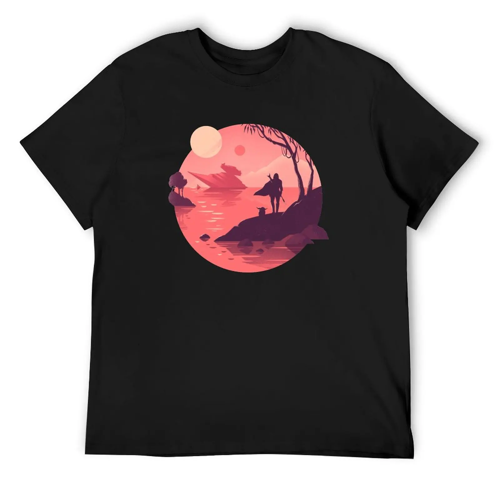 

Original Galaxy frinedship (in red) T-Shirt quick-drying sweat plain mens plain t shirts