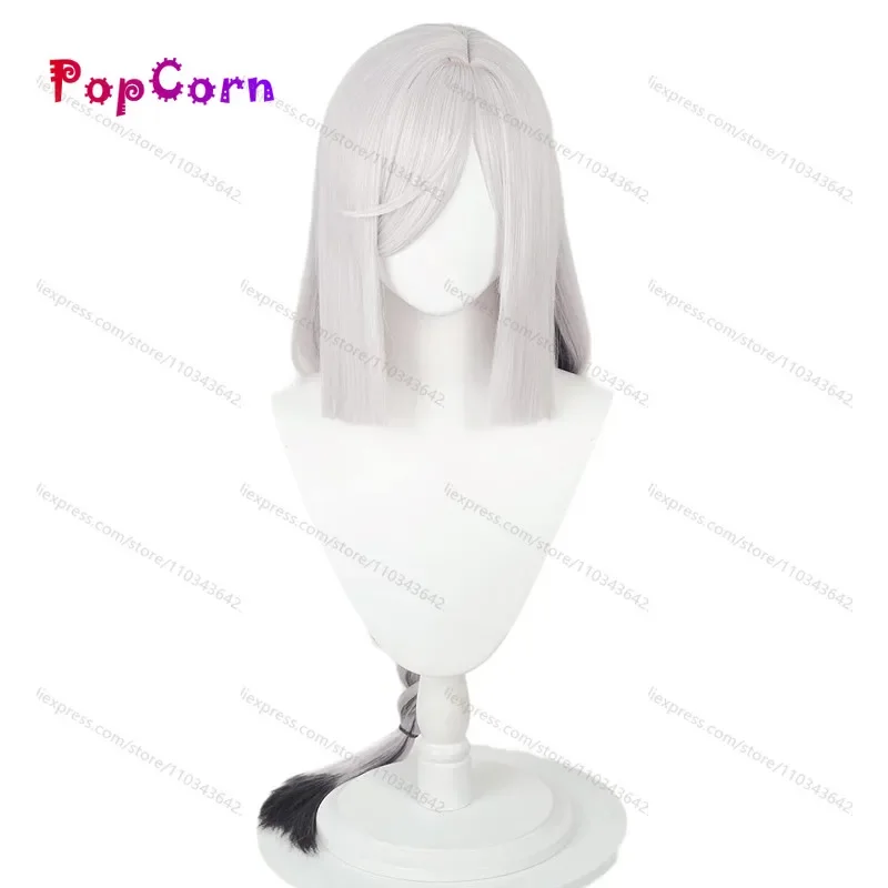 Shenhe Cosplay Wig Pre Braided 95cm Sliver White Gray Wig Cosplay Anime Cosplay Wig Heat Resistant Synthetic Wigs