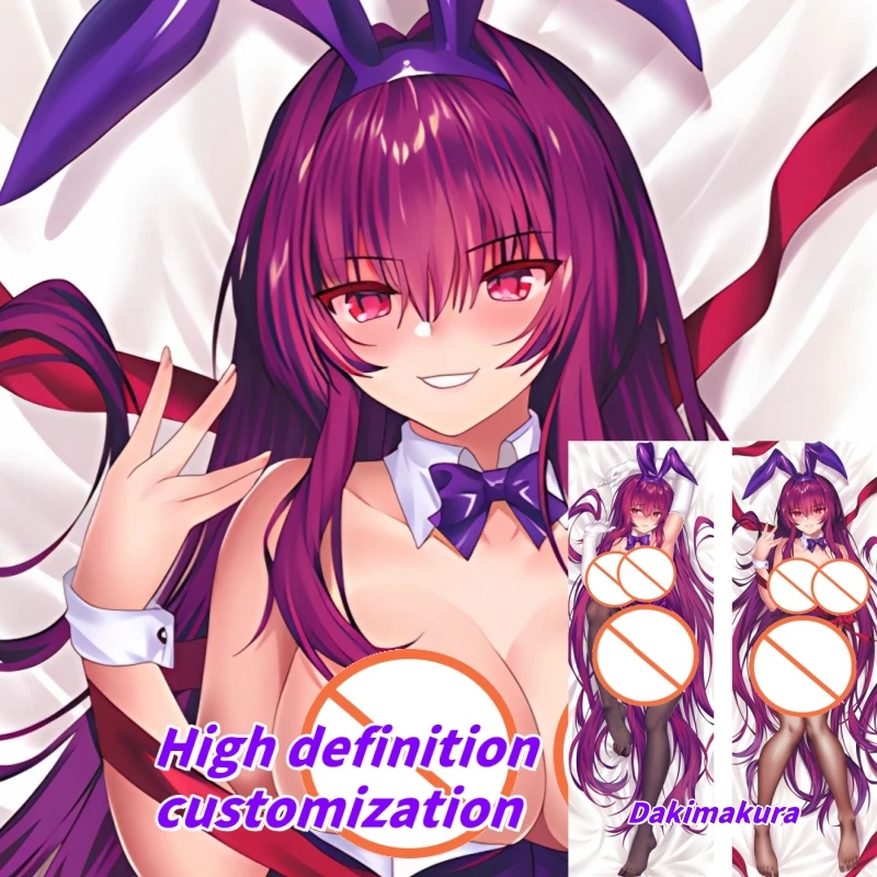 

Dakimakura Anime Fate Scathach Double-sided Print Of Life-size Body Pillowcase Gifts Can be Customized