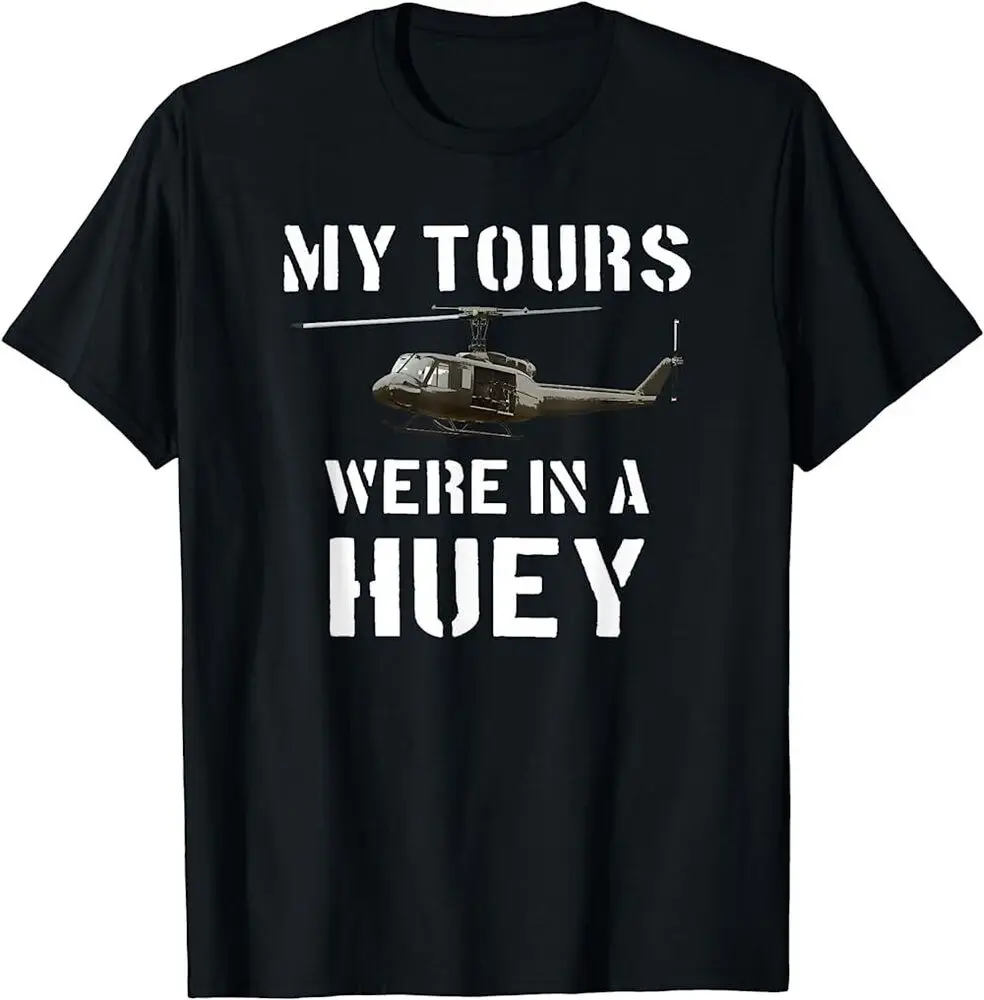 Dark Vietnam Veterans UH-1 Huey Helicopter T-Shirt For Men Clothing Women Short Sleeve Tees New Arrival Unisex Summer