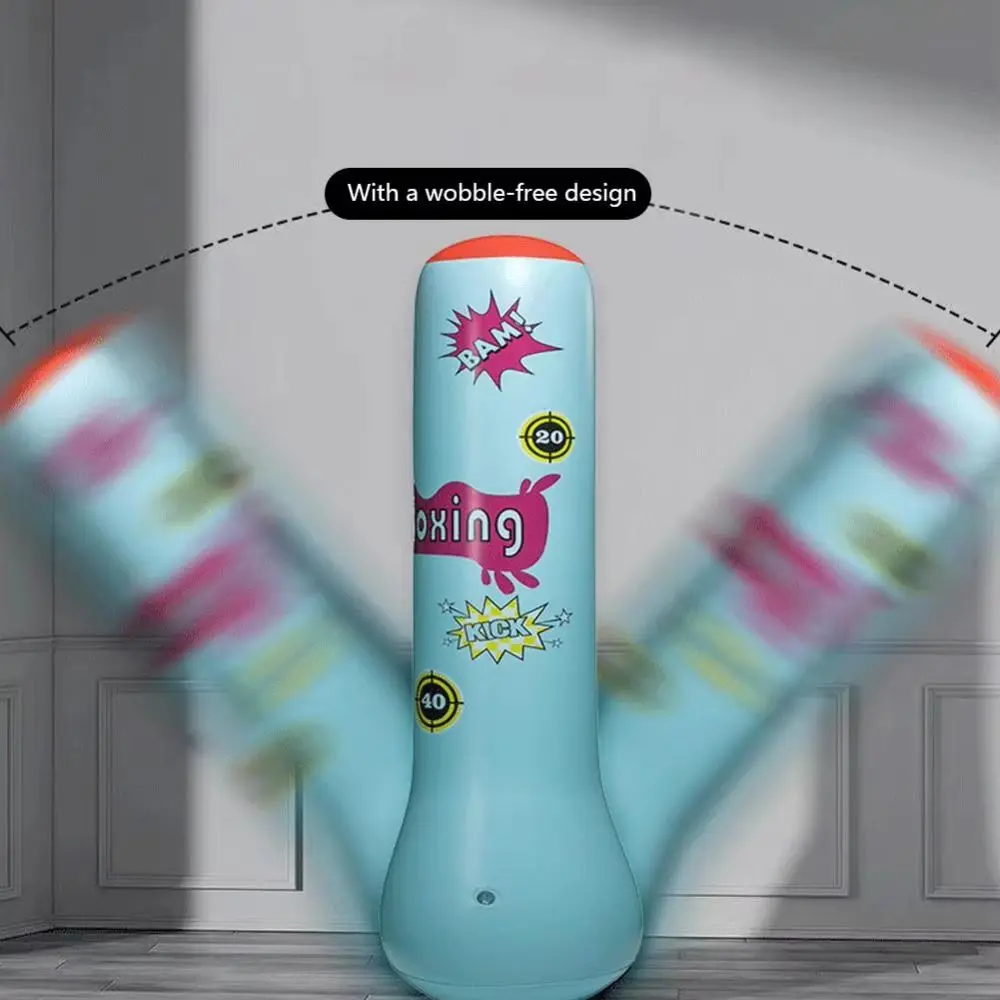 

Inflatable Boxing Sandbag PVC Thickened Children Punching Bag Promote Development Water Column Fitness Sand Bag Home