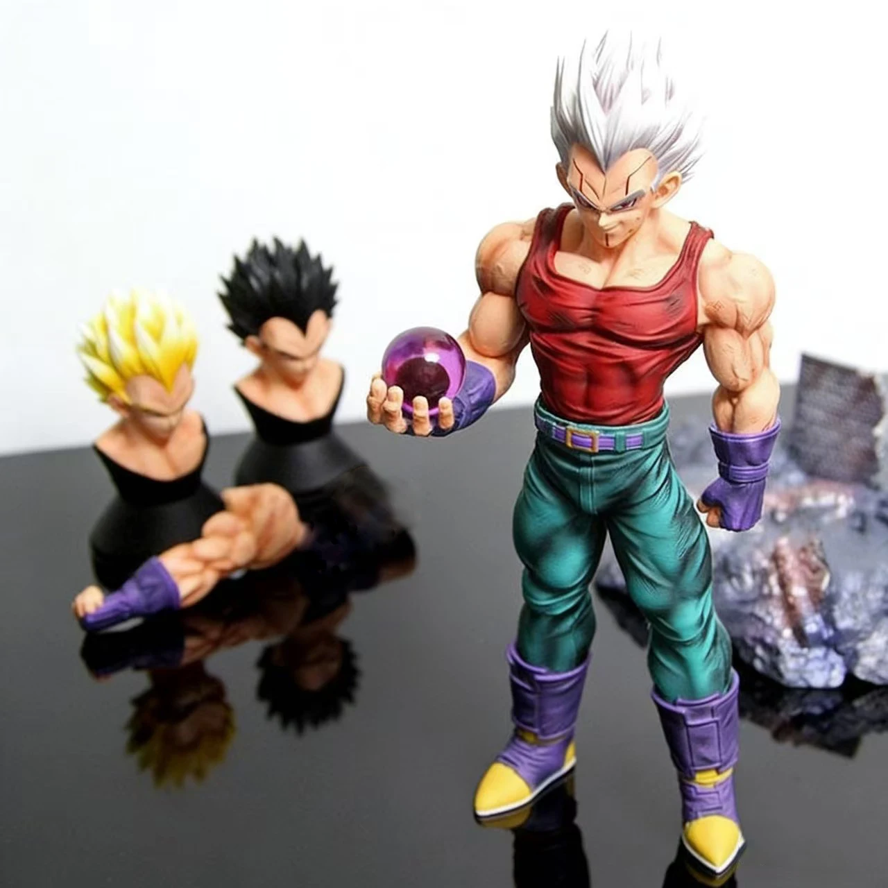 31cm/12.2inch Gt Baby Vegeta Figure Replace Heads Arms Pvc Action Figures Gk Statue Collectible Model Toys Fgifts