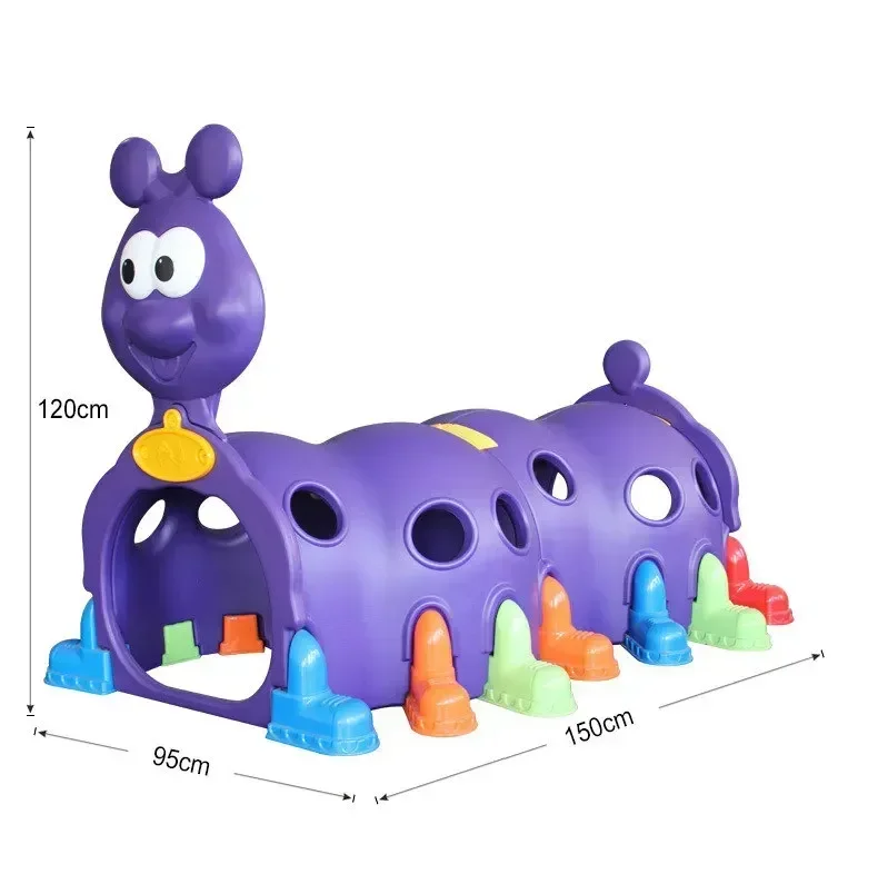 Parque infantil para jardín de infantes, oruga, túnel para gatear, juguete para niños, taladros, casa de juegos, tienda de animales de dibujos animados para interiores y exteriores, regalo para bebé