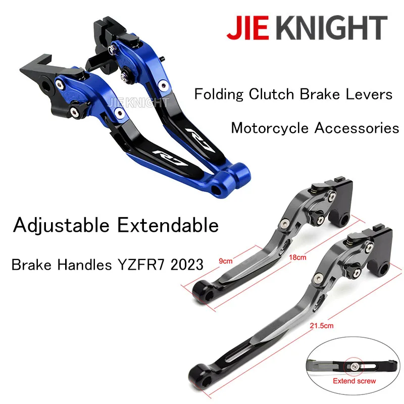 

R7 Folding Clutch Brake Levers For YAMAHA YZF R7 2021-2024 Motorcycle Accessories Adjustable Extendable Brake Handles YZFR7 2023