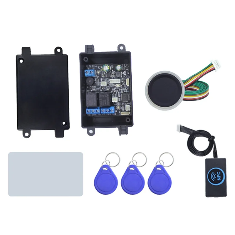 指紋アクセスコントローラー NFC 電気ロック制御リレーモジュール IC カード誘導スイッチ自転車 DIY ロック解除 S3-A86G
