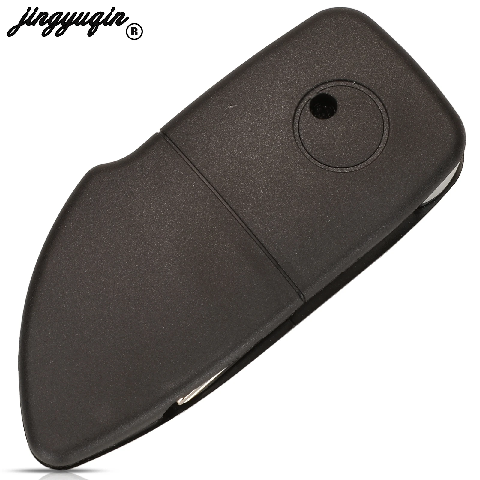 jingyuqin 2-przyciski zmodyfikowane dla Hyundai Santa Fe 2006-2012 Fit KIA Fob Smart Remote Car Key Shell Case z nieoszlifowanym prawym ostrzem