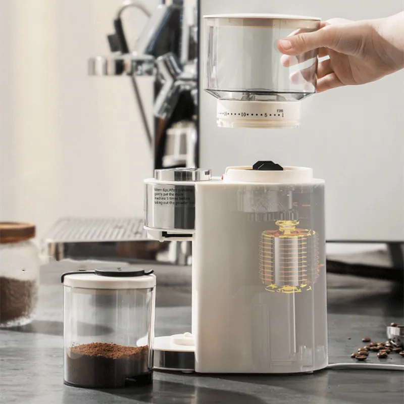 Electric Bean Grinder Full-Automatic Coffee Bean Grinder Hand-Washed Italian Coffee Machine Household Small Mill Electric