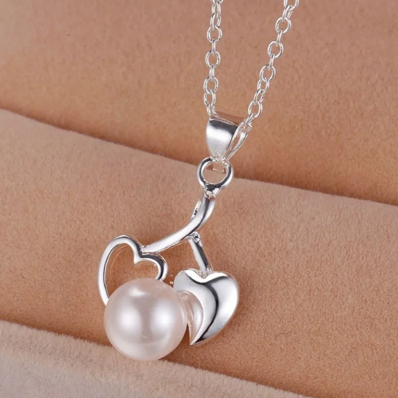 925 Sterling Silver Necklace Pendant Simplicity for Women High Quality Wedding Engagement Jewelry Fashion Zircon Holiday Gift